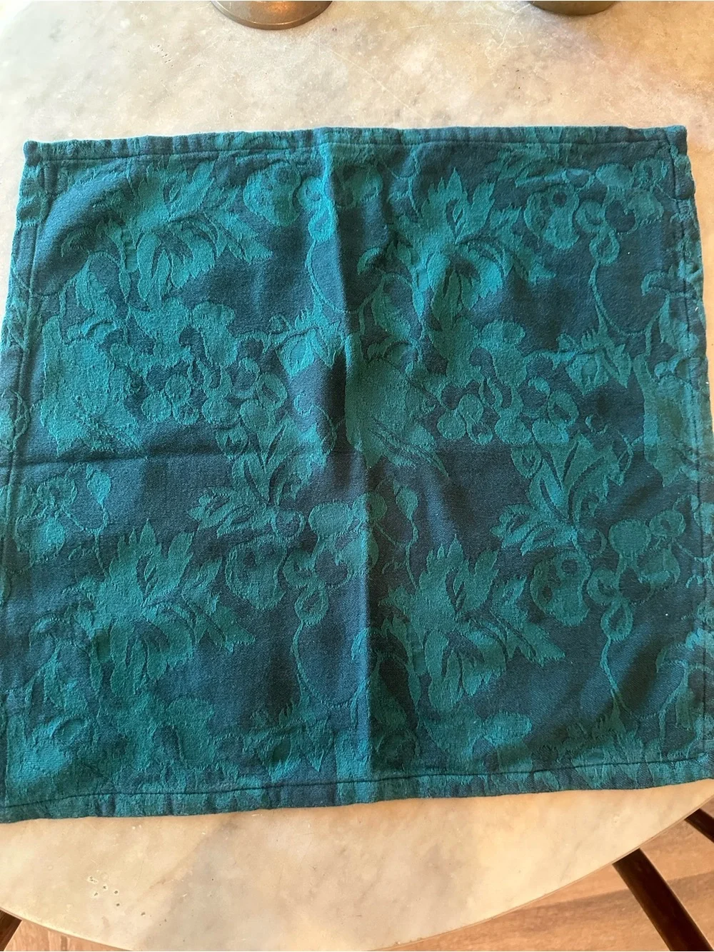 Crate&Barrel Teal Green Dinner Napkins (6)